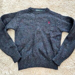Mens Vintage POLO Ralph Lauren Merino Wool Sweater size Small/Medium
